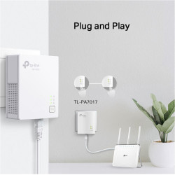 TP-Link Kit AV1000 Powerline Gigabit, Standarde si protocoale: HomePlug AV2, HomePlug AV, IEEE 1901, IEEE 802.3, IEEE 802.3u, IEEE 802.3ab, interfata: 1 x Gigabit Ethernet Port, Aria de acoperire: 300m circuit electric.