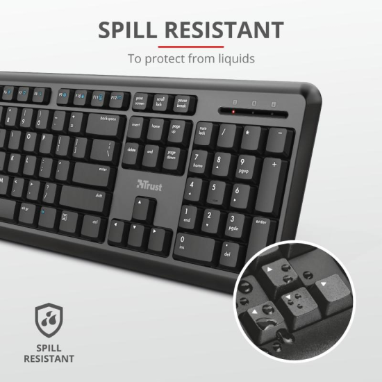 Kit tastatura si mouse Trust ODY, Wireless, negru Kit tastatura si mouse Trust ODY, Wireless, negru
