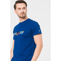 TRICOU  LOGO MULTICOLOR BARBATI   ROYAL BLUE-M