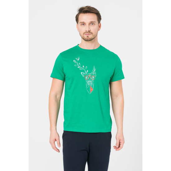 TRICOU  CERB FAMILIE BARBATI   K GREEN-XL