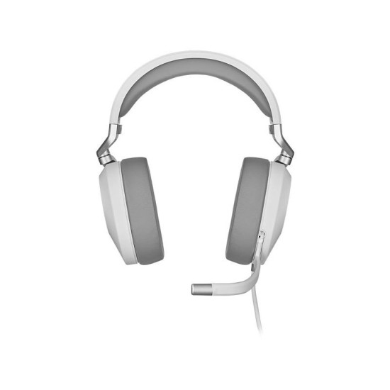 Casti Gaming cu microfon Corsair HS65 Surround, Dolby Audio 7.1, Over- head, 20Hz - 20 kHz, 32k Ohms @ 1 kHz, Lungime cablu: 1.8m, adaptor 3.5mm la USB, alb Casti Gaming cu microfon Corsair HS65 Surround, Dolby Audio 7.1, Over- head, 20Hz - 20 kHz, 32k Ohms @ 1 kHz, Lungime cablu: 1.8m, adaptor 3.5mm la USB, alb