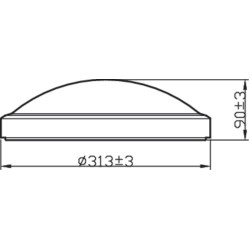 Plafoniera LED Philips Doris CL257, 17W, 1700 lm, lumina neutra (4000K), IP44, 31.3cm, Alb