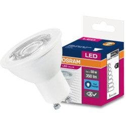 Bec LED Osram Value PAR16, GU10, 5W (50W), 350 lm, lumina rece (6500K)