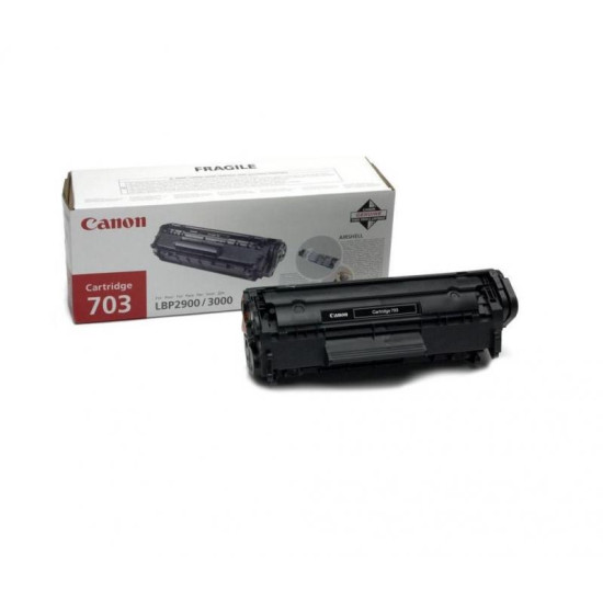 Toner Canon CRG703, black, capacitate 2000 pagini, pentru LBP-2900/LBP-3000 Toner Canon CRG703, black, capacitate 2000 pagini, pentru LBP-2900/LBP-3000