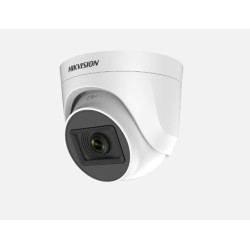 Camera supraveghere Hikvision Turbo HD turret DS-2CE76H0T-ITMF(2.4mm) (C), 5MP, rezolutie: 2560 × 1944, 5M@20fps, 4M@30fps, iluminare: 0.01 Lux@(F1.2, AGC ON), 0 Lux with IR, lentila fixa: 2.4 mm, unghi vizualizare:  horizontal FOV: 110°, vertical FOV: 81