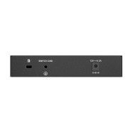 D-Link switch DMS-107, 7 porturi, Standarde si protocoale: IEEE 802.3 10BASE-T,  IEEE 802.3u 100BASE-TX,  IEEE 802.3ab 1000BASE-T,  IEEE 802.3bz 2.5GBASE-T5 porturi Gigabit, 2 porturi 2.5Gbps,  Capacitate 20 Gbps, fara ventilator, carcasa metal, dimensiun