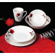 BOL PORTELAN 20 CM, RED FLOWERS 950 ML,VANORA HOME