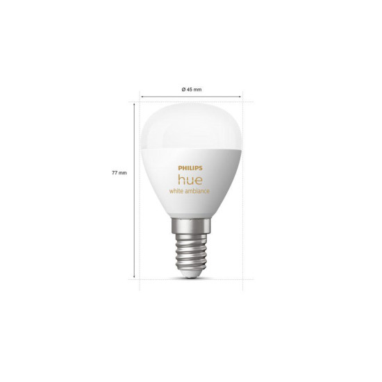 PHILIPS HUEWA 5.1W LUSTER E14 1P EU PHILIPS HUEWA 5.1W LUSTER E14 1P EU