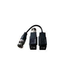 Video balun DS-1H18S/E(C);307400306,Video balun pasiv  Hikvision, DS- 1H18S/E(C); set 2 bucati ( o bucata cu cablu si o bucata fara cablu); transmite semnal video pe cablu UTP pana la 250m si pentru camere PoC pana la 150m; compatibil standard HDCVI/TVI/A