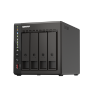 NAS QNAP 453E 4-Bay, CPU Intel® Celeron® J6412 4-core/4-thread processor, burst up to 2.6 GHz, RAM 8 GB DDR4 onboard not expandable, HDD 2.5