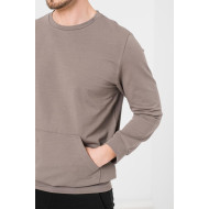 BLUZA COTON CASUAL BARBATI TAUPE-L