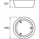 Plafoniera LED Philips Dawn CL258, 14W, 1100 lm, lumina calda (3000K), IP20, 34cm, Metal/Plastic, Alb