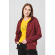 HANORAC COTON CASUAL FEMEI BURGUNDY-XS