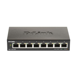 Switch D-Link DGS-1100-08PV2, 8 port, 10/100/1000 Mbps