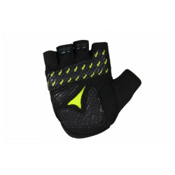 MANUSI B-RACE CU GEL NEGRU/LIME, L