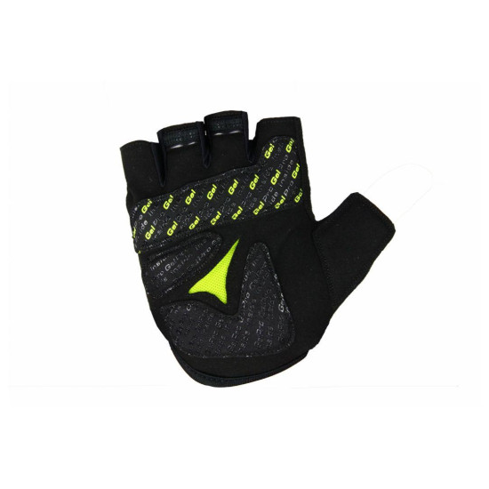 MANUSI B-RACE CU GEL NEGRU/LIME, L