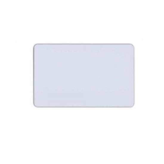 Card de proximitate RFID Hikvision DS-KEM125; frecventa 125KHz, cip: EM- 4100, varianta subtire, memorie 64bit, distanta de citire: 15 cm, material PVC, culoare alba, dimensiuni: 85.5mm × 54mm × 0.8mm, pachet 25 bucati