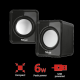 Boxe Stereo Trust Leto Compact 2.0 Speaker, 6W, negru