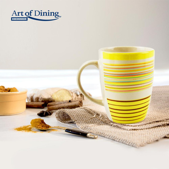 set 3 x CANA CERAMICA 285 ML, SARA D7.6*H9.9cm, GALBEN set 3 x CANA CERAMICA 285 ML, SARA D7.6*H9.9cm, GALBEN