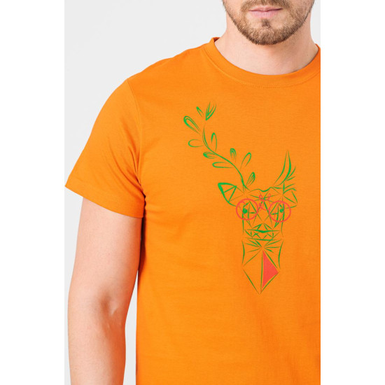 TRICOU  CERB FAMILIE BARBATI ORANGE-M