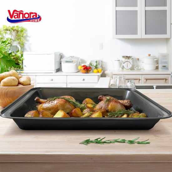 TAVA CUPTOR TEFLON 42X29X5 CM, EASY BAKE TAVA CUPTOR TEFLON 42X29X5 CM, EASY BAKE