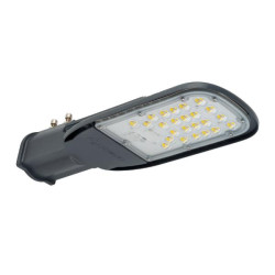 Lampa LED stradala Ledvance ECO CLASS AREA S, 30W, 100-240V, 3600 lm, lumina neutra (4000K), IP66/IK08, Østalp 42-60mm, 329x121x83mm, aluminiu, Gri