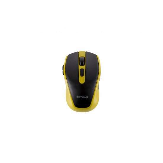 Mouse Serioux, Pastel 600, fara fir, USB, senzor optic, distanta de operare; 10m, precizie: 1000/1600DPI ajustabila, 6 butoane, 2x baterie AAA, sisteme de operare: Windows / Mac OS / Linux, verde