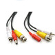 Cablu video cu alimentare si  audio 30 metri LN-EC04-30M-AUDIO; conectori: BNC + DC+RCA; Video Conductor: 26 AWG; nsulation: 2.0mm Foam PE; Power Conductor: 23 AWG x2C Red/Black ID: 1.2mmPE OD: 3.5mmPVC Black; Outer Jacket: 3.5+3.5mm PVC Black