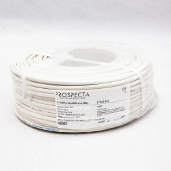 Cablu alarma 10 x 0.22 premium, cupru 100%, cod: I103IT, Li-Y(ST)Y, made in Italy, utilizare pentru sisteme de alarma, manta exterioara PVC alb, ecranare: folie de aluminiu laminata, raza de curbura 10x diametru, Peak Operating Voltage 250, Voltage Rating