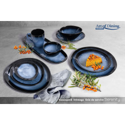 SET 6  BOLURI OVALE CERAMICA 20 CM, SERENITY, ART OF DNING BY HEINNER
