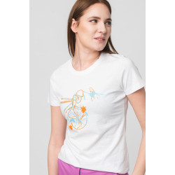 TSHIRT CASUAL F BICICLETA COLOR WHITE-XS