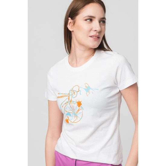 TSHIRT CASUAL F BICICLETA COLOR WHITE-XS