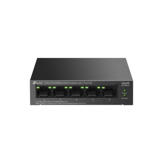 TP-LINK LS105LP 9 PORT 10/100 SWITCH POE TP-LINK LS105LP 9 PORT 10/100 SWITCH POE