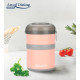 CASEROLA TERMICA DUBLA 920 ML, LOCA, ROZ