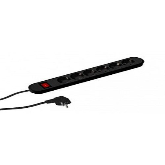 Prelungitor Bachmann SMART 6xCEE7/3 PC, cu intrerupator, lungime cablu 3 m, H05VV-F 3G1.5, NEGRU, demontabil Prelungitor Bachmann SMART 6xCEE7/3 PC, cu intrerupator, lungime cablu 3 m, H05VV-F 3G1.5, NEGRU, demontabil