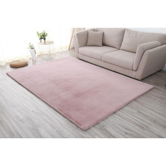 Covor Heinner Shaggy soft blanita Roz Pudra 200x300 cm