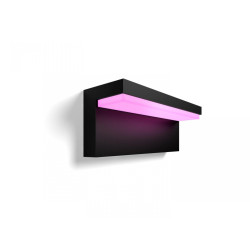 Aplica LED RGB pentru exterior Philips Hue Nyro, 13.5W (42W), 1000 lm, lumina alba si color (2000-6500K), IP44,88x254x101mm, Negru