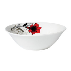 BOL PORTELAN 15 CM,  RED FLOWERS,VANORA HOME