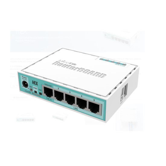 MIKROTIK 5-PORT GIGABIT ETHERNET ROUTER, RB750GR3, 5*10/100/1000Ethernet ports, CPU nominal frequency: 880 MHz, 2* CPU corecount, 4*CPU Threads count, Size of RAM: 256 MB, 5W