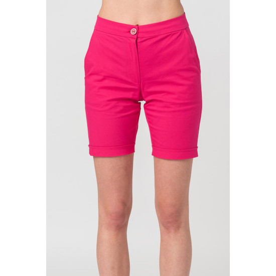 PANTALONI SCURT CASUAL FEMEI FUXIA M