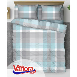 Set de pat king size bumbac,92gsm,Square
