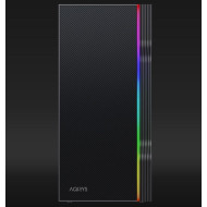 Carcasa Aqirys Electra Midi Tower Black  RGB