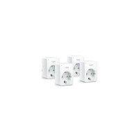 TP-Link MINI SMART WI-FI SOCKET TAPO P100 (4-PACK), Protocol: IEEE 802.11b/g/n, Bluetooth 4.2 (for onboarding only), 2.4 GHz, Android 4.4 or higher, iOS 9.0 or higher, AC 220-240 V~50/60 Hz 10 A, Maximum Load, 2300 W, 10 A.