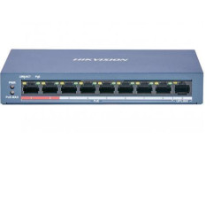 Switch Hikvision DS-3E0109P-E/M(B), 8-port, PoE