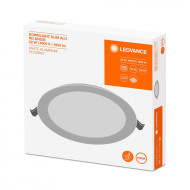 Spot LED incastrat Ledvance DOWNLIGHT SLIM ALU, 22W, 1920 lm, lumina neutra (4000K), IP20, 225x23mm, aluminiu, Alb