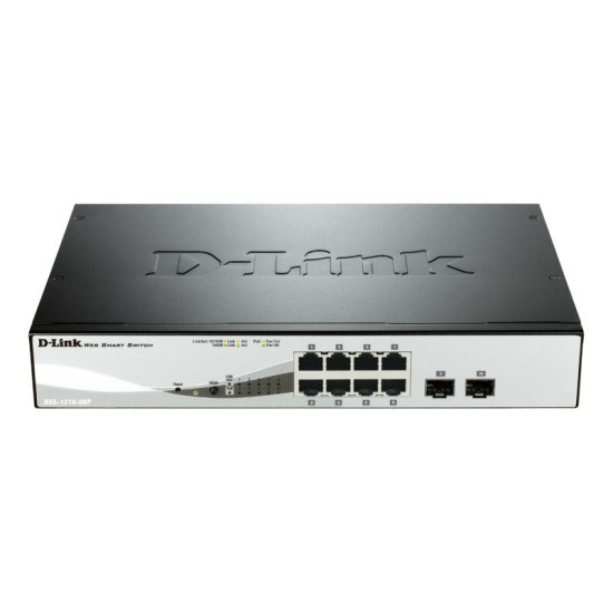 Switch D-Link DGS-1210-08P, 8 port, 10/100/1000 Mbps Switch D-Link DGS-1210-08P, 8 port, 10/100/1000 Mbps