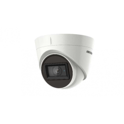 Camera supraveghere Hikvision Turbo HD turret DS-2CE78H8T-IT3F(2.8mm), 5MP, senzor:  megapixel progressive scan CMOS, rezolutie: 2560 × 1944@ 20fps, iluminare: Color: 0.003 Lux@(F1.2, AGC ON), 0 Lux cu IR, lentila: 2.8mm, distanta IR: 60m, EXIR 2.0, smart