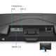 MONITOR BENQ EX240N 23.8 inch, Panel Type: VA, Backlight: LED backlight, Resolution: 1920x1080, Aspect Ratio: 16:9,  Refresh Rate:165Hz, Response time GtG: 4ms(GtG), Brightness: 250 cd/m², Contrast (static): 3000:1, Viewing angle: 178°/178°, HDR10, Color 