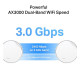 TP-Link AX3000 whole home mesh Wi-Fi 6 System, Deco X50-POE(3-pack); Dual- Band, Standarde Wireless: IEEE 802.11ax/ac/n/a 5 GHz, IEEE 802.11ax/n/b/g 2.4 GHz ,viteza wireless: 5 GHz: 2402 Mbps, 2.4 GHz: 574 Mbps, 2 x antene interne, 2×2 MU-MIMO, Mod Router