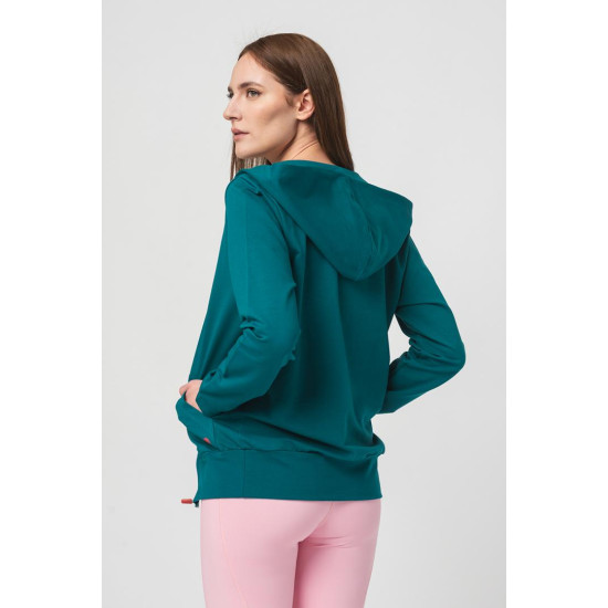 HANORAC COTON CASUAL FEMEI PETROL-M HANORAC COTON CASUAL FEMEI PETROL-M